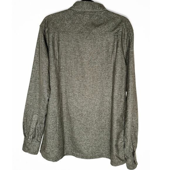 Men's Long Sleeve Button Up Cotton Flannel Shirt Front Pocket Street Style Comfy - Picture 2 of 7